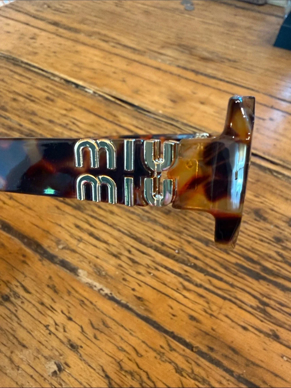 🤎NEW🤎Miu Miu Tortoiseshell Brown Logo Sunglasses
